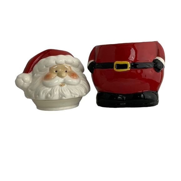 Santa Cookie Jar Nostalgic Christmas Holiday Jar Tight Seal Red White - Picture 9 of 15